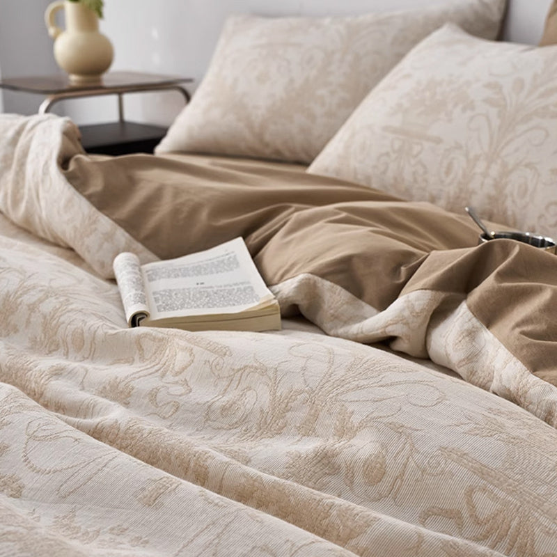 7design jacquard flower bedlinen set