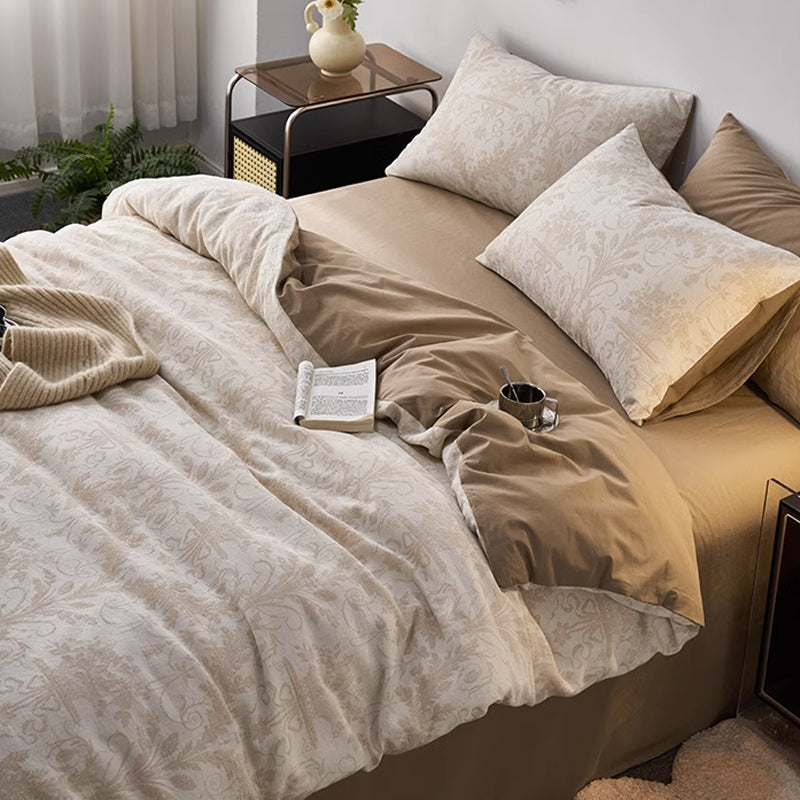 7design jacquard flower bedlinen set