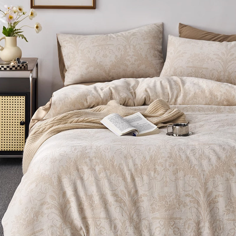 7design jacquard flower bedlinen set