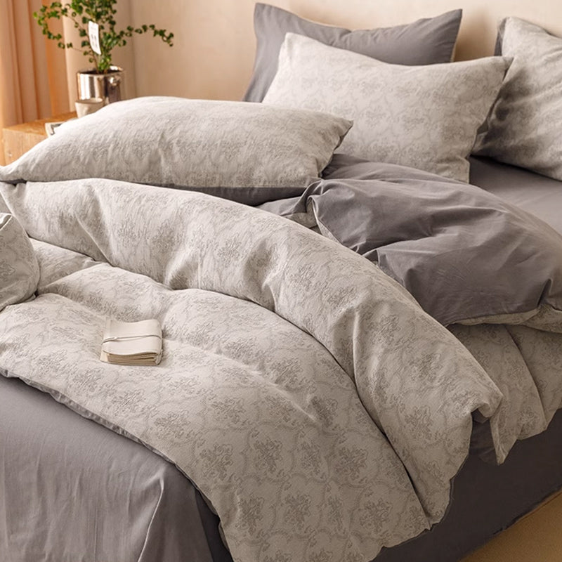 7design jacquard flower bedlinen set