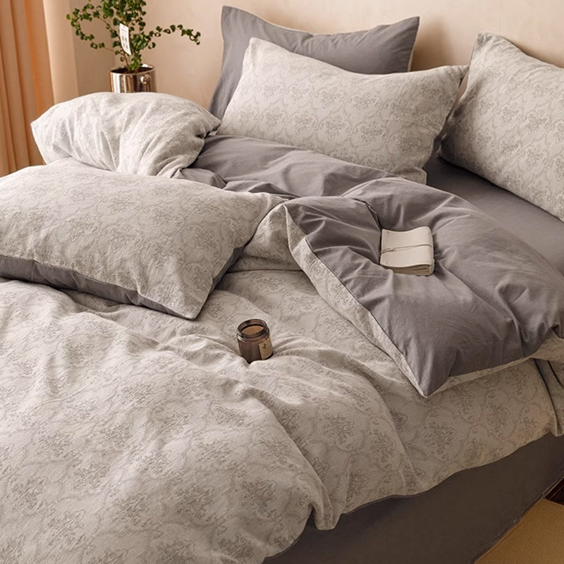 7design jacquard flower bedlinen set