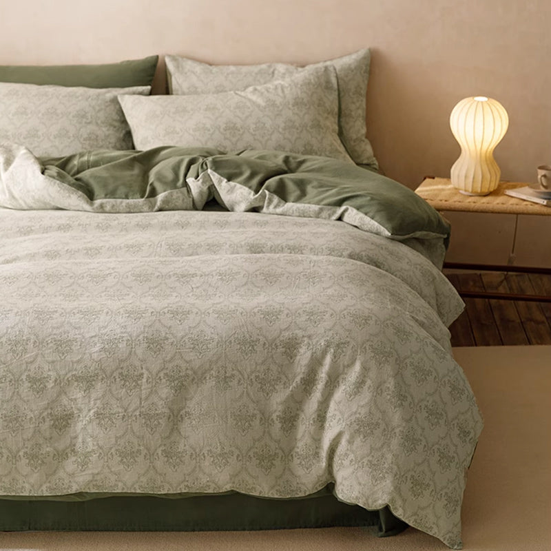 7design jacquard flower bedlinen set