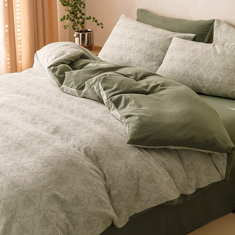 7design jacquard flower bedlinen set