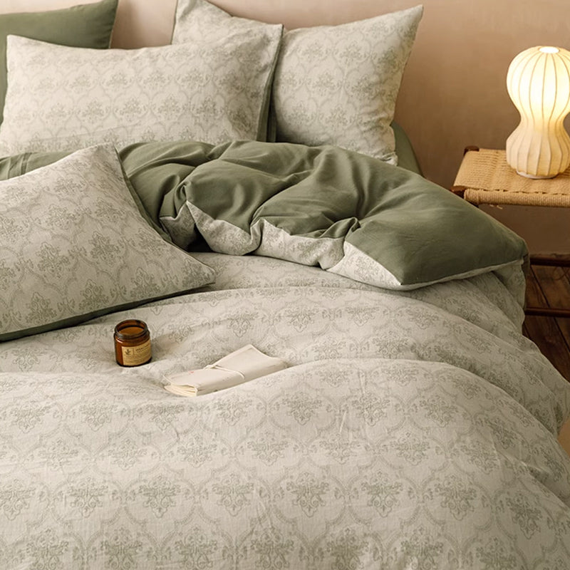 7design jacquard flower bedlinen set