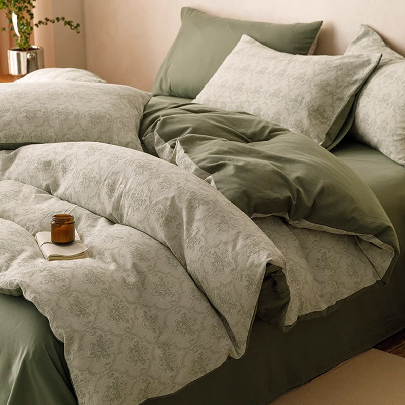 7design jacquard flower bedlinen set