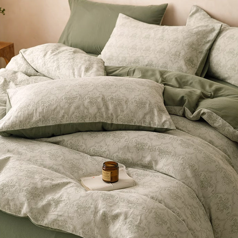 7design jacquard flower bedlinen set