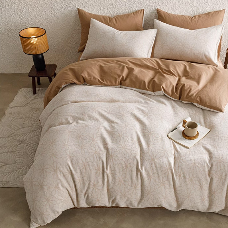 7design jacquard flower bedlinen set