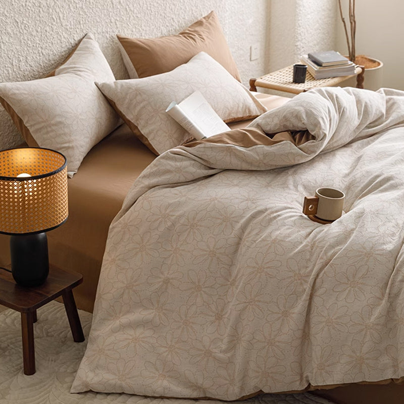 7design jacquard flower bedlinen set