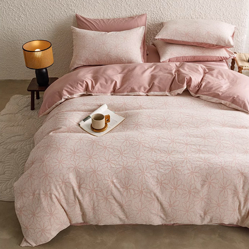 7design jacquard flower bedlinen set