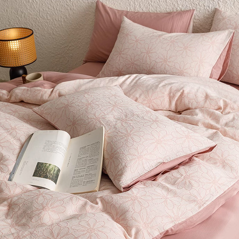 7design jacquard flower bedlinen set