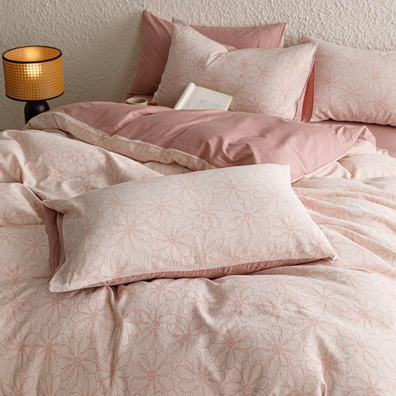 7design jacquard flower bedlinen set