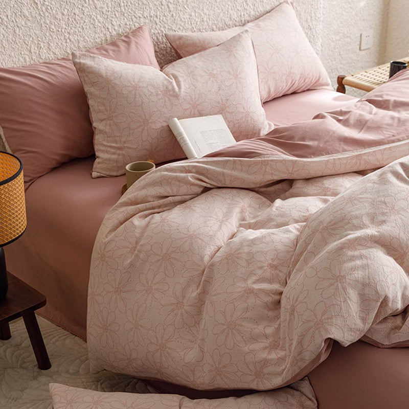 7design jacquard flower bedlinen set