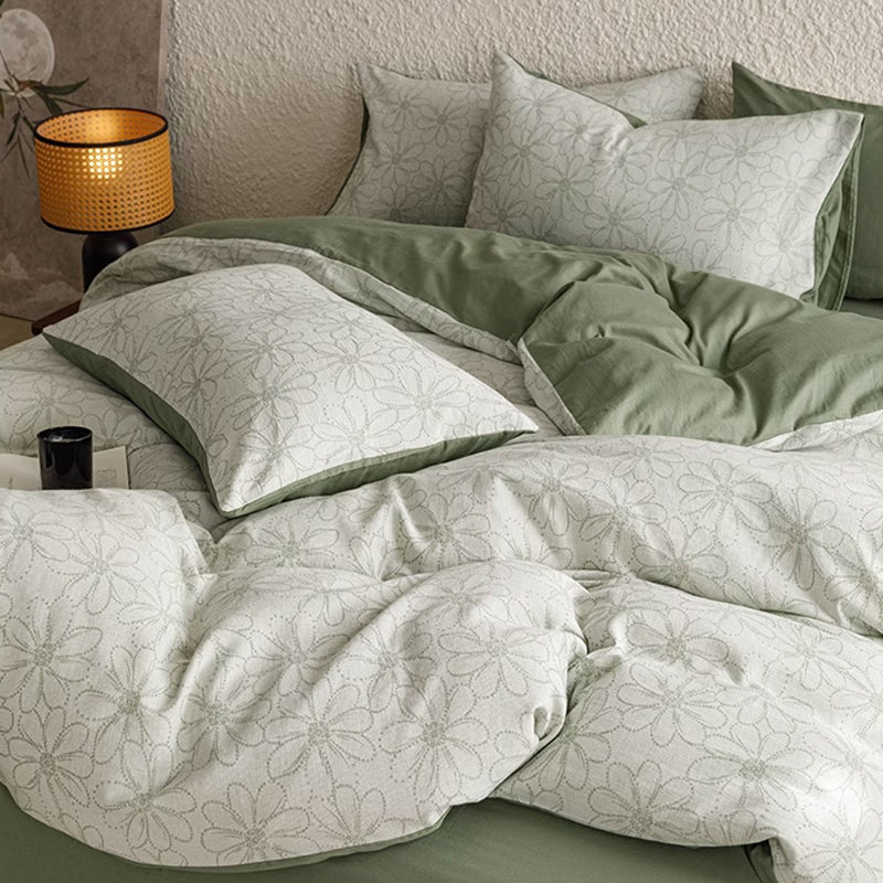 7design jacquard flower bedlinen set