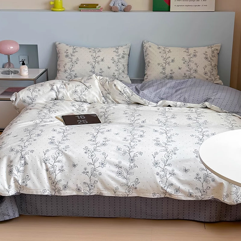 2color dot flower bedlinen set