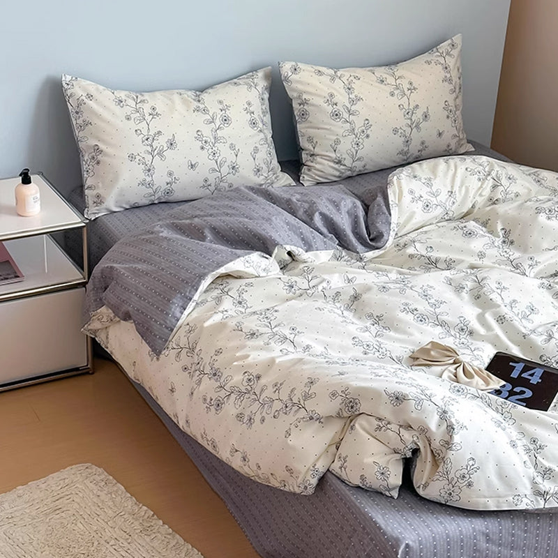 2color dot flower bedlinen set