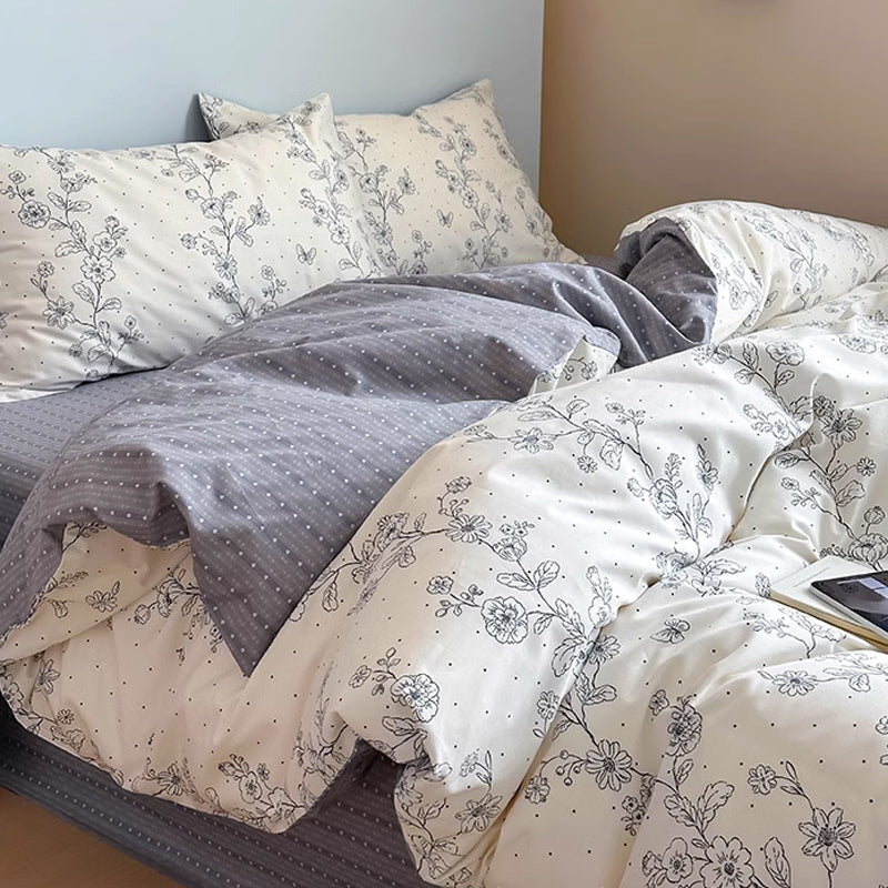 2color dot flower bedlinen set