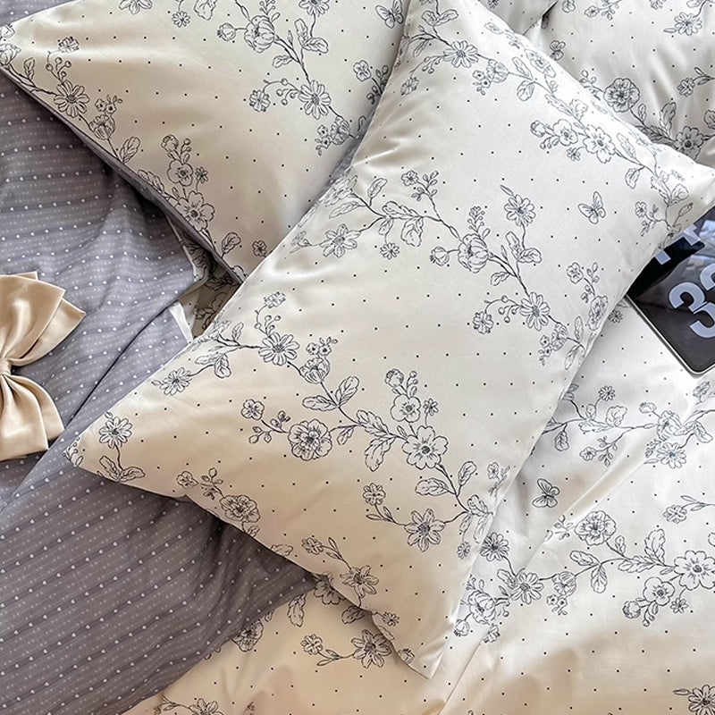 2color dot flower bedlinen set