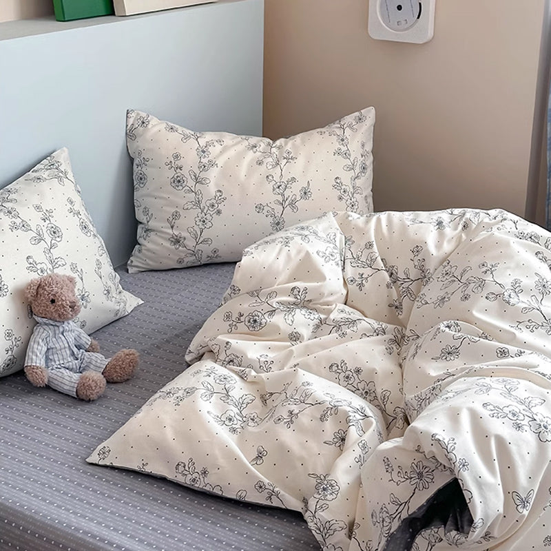 2color dot flower bedlinen set
