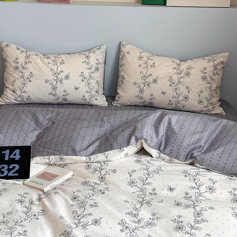2color dot flower bedlinen set
