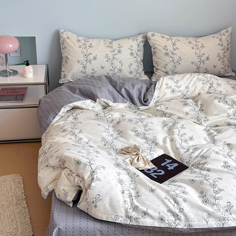 2color dot flower bedlinen set