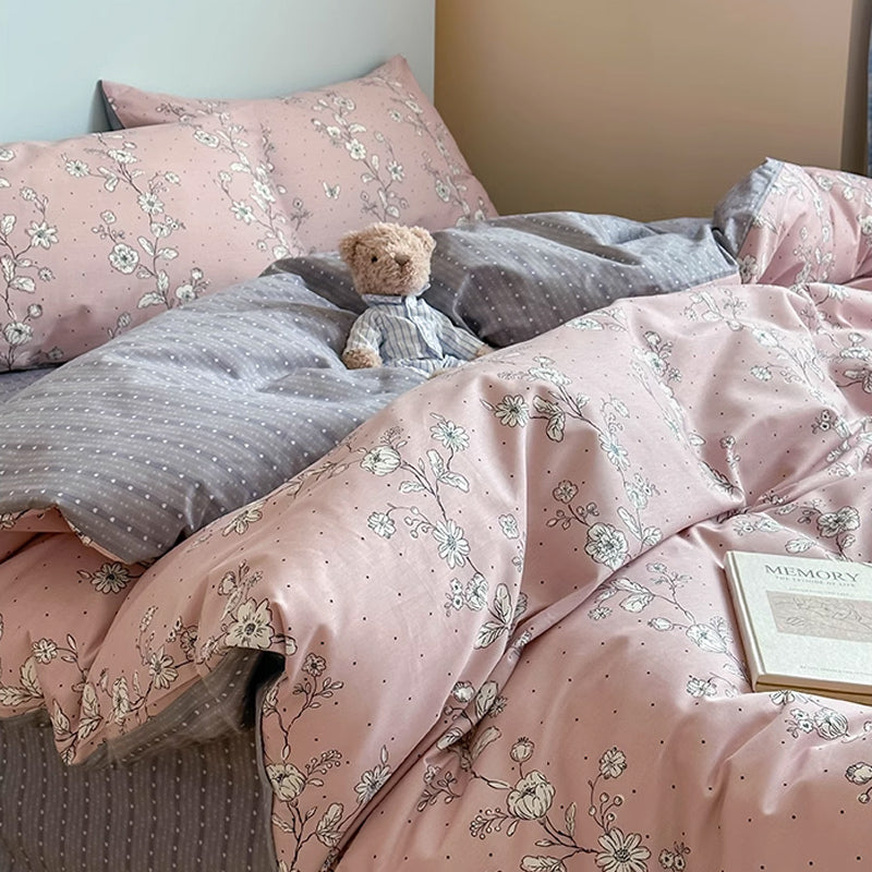 2color dot flower bedlinen set