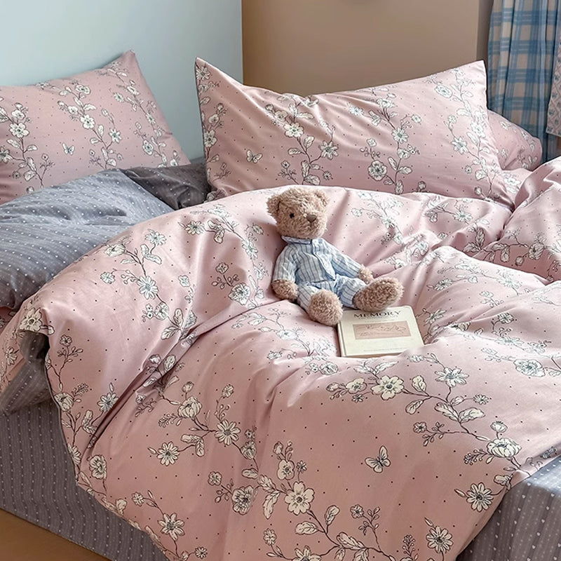2color dot flower bedlinen set
