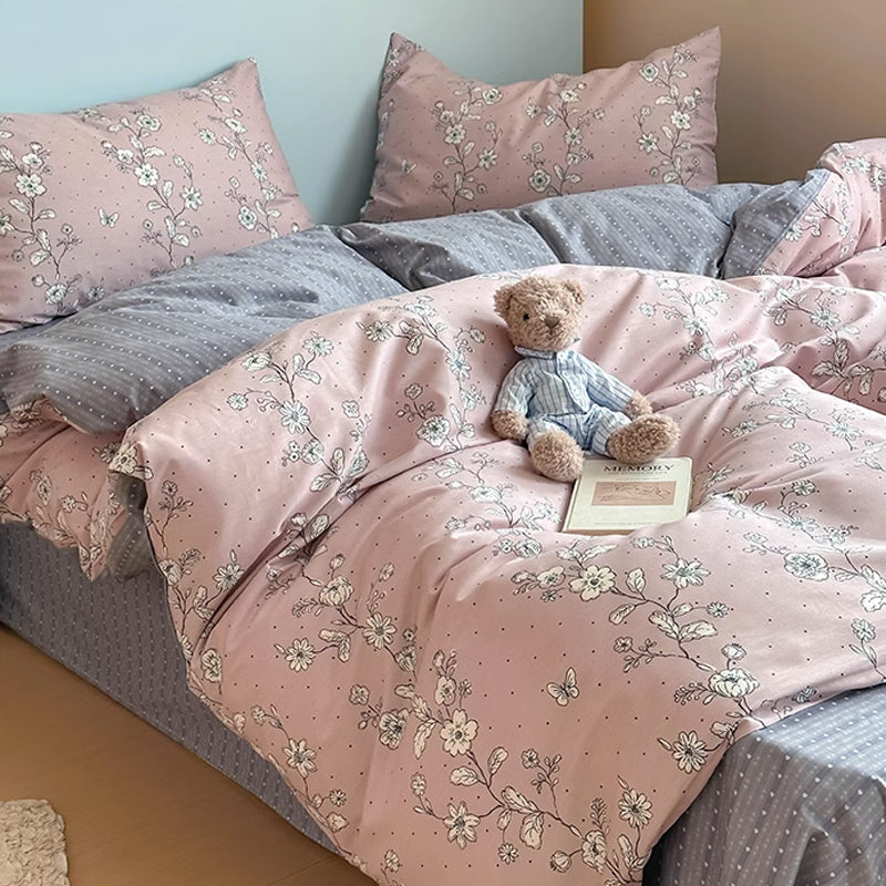 2color dot flower bedlinen set