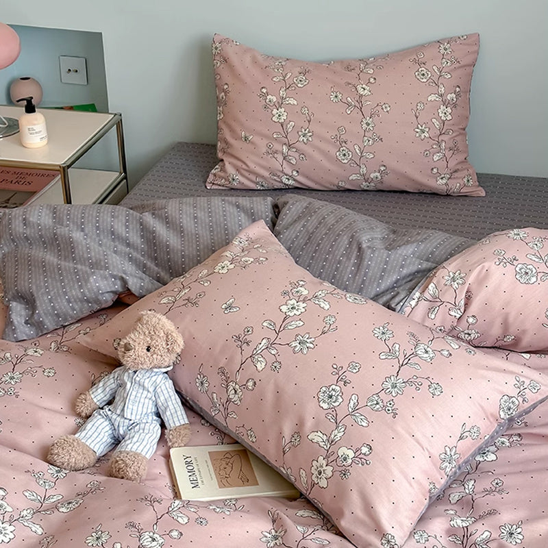 2color dot flower bedlinen set