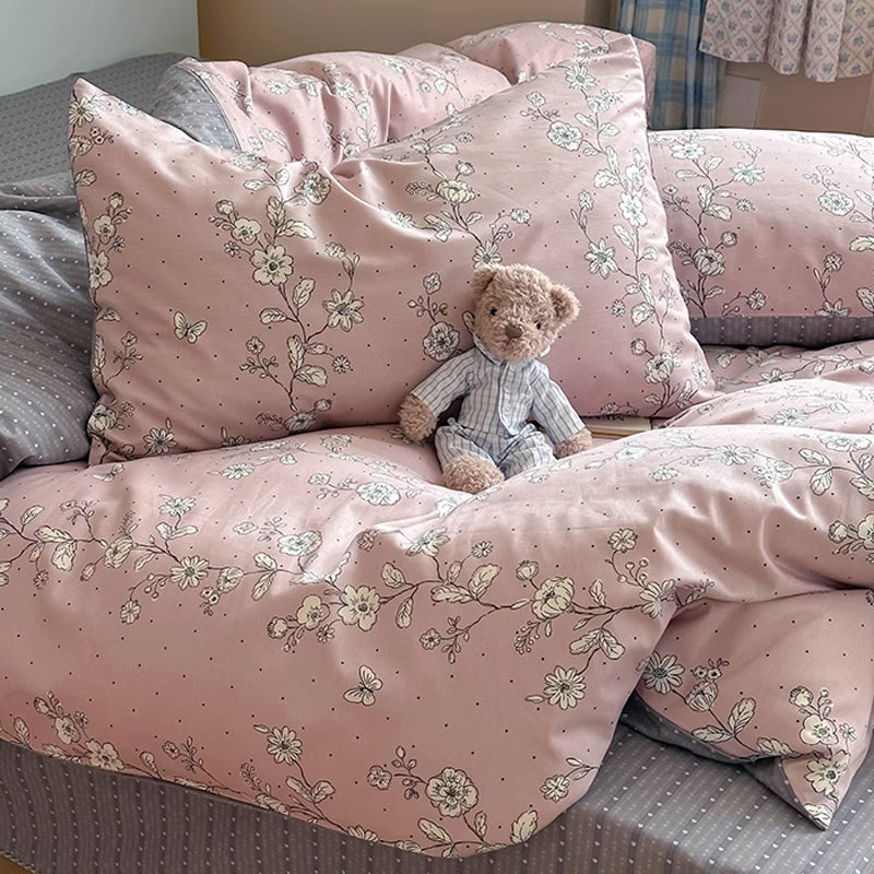 2color dot flower bedlinen set