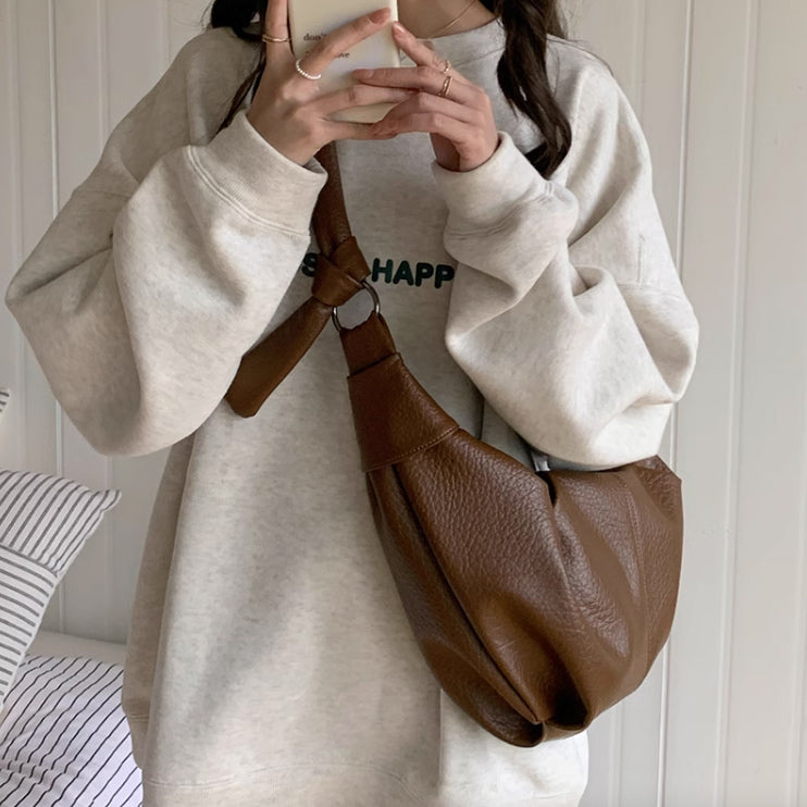 3color tack leather bag