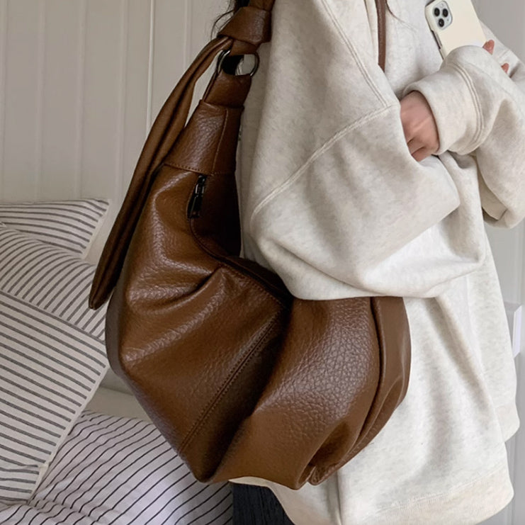3color tack leather bag