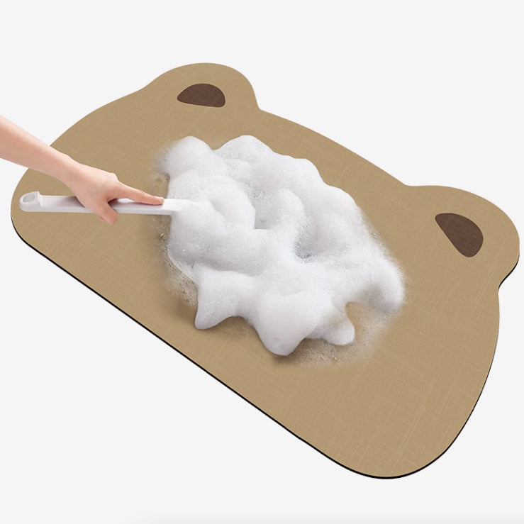 6design animal face bath mat