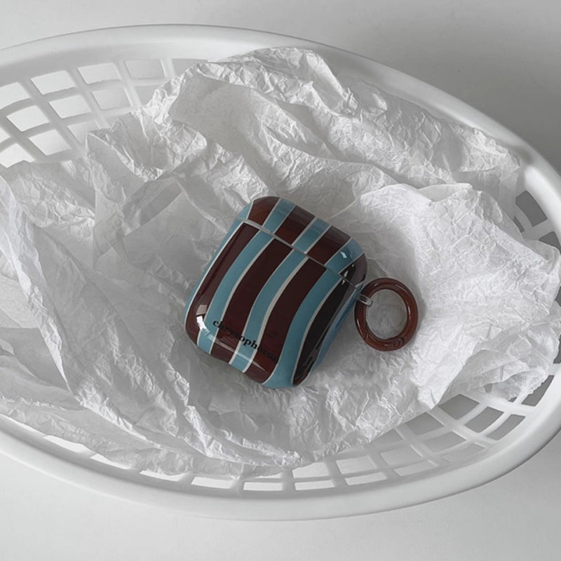wave stripe Airpods case