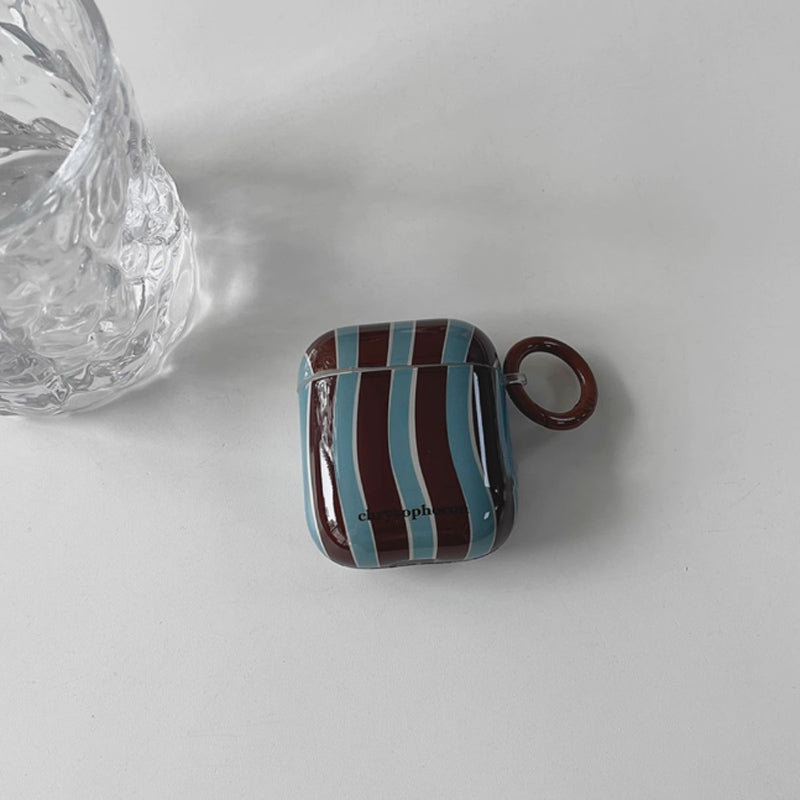 wave stripe Airpods case