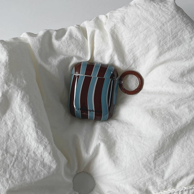 wave stripe Airpods case