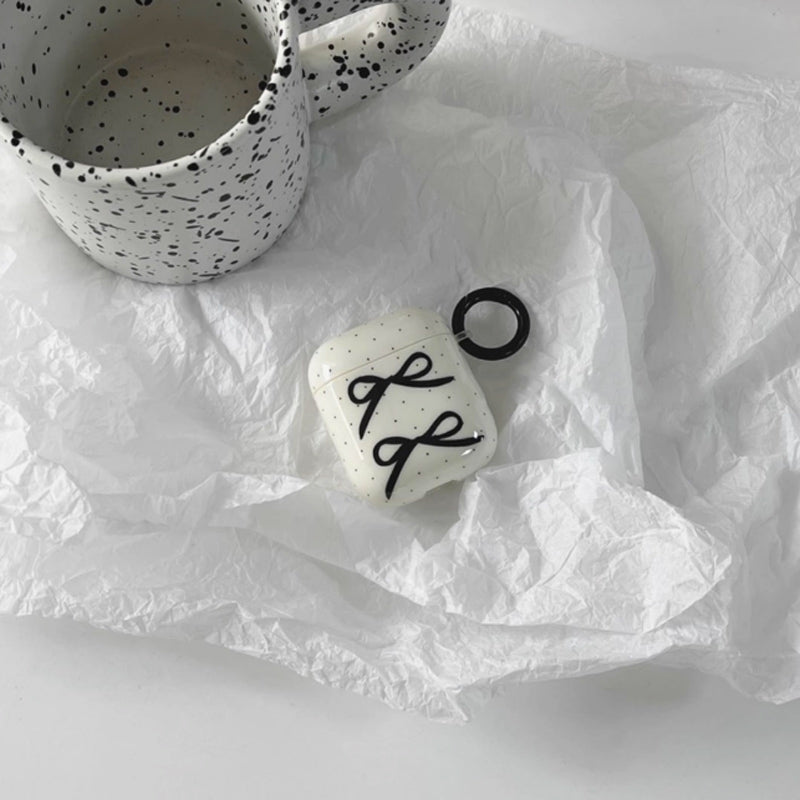 black dot ribbon Airpods case