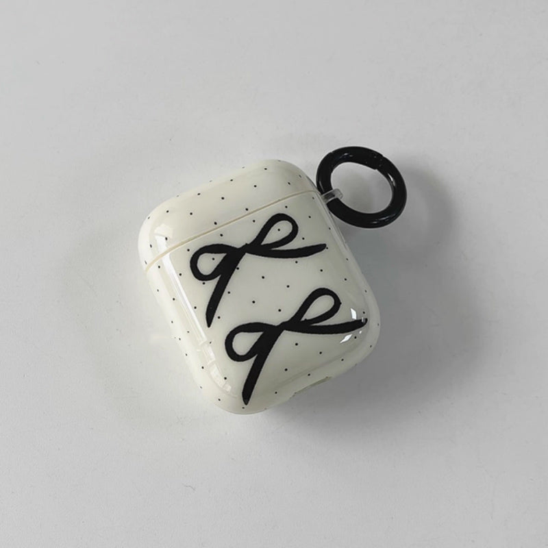 black dot ribbon Airpods case