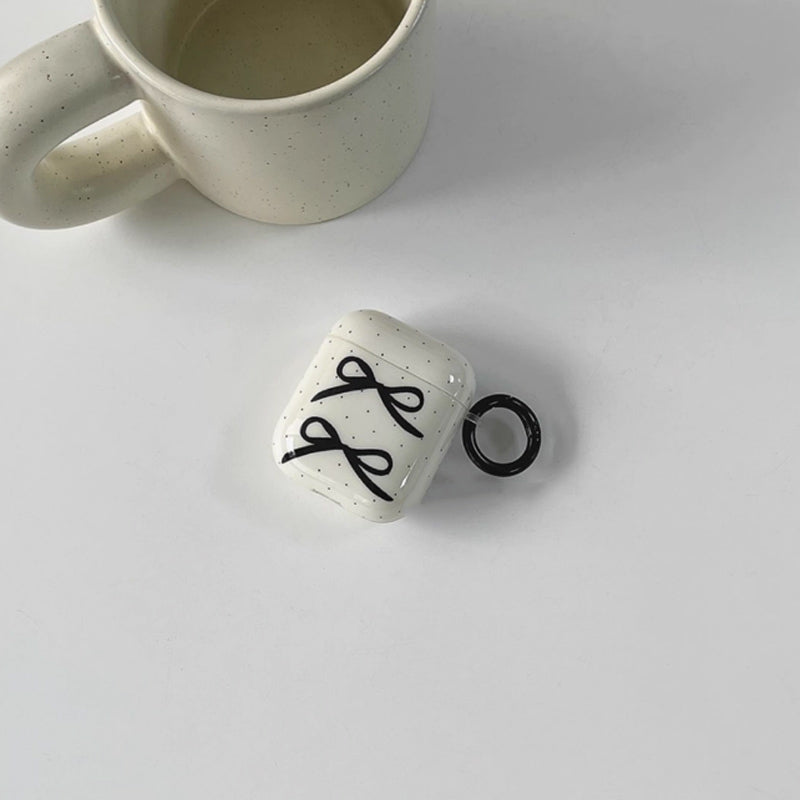 black dot ribbon Airpods case