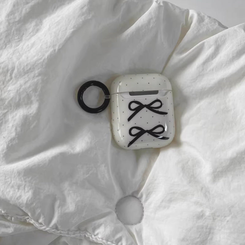black dot ribbon Airpods case