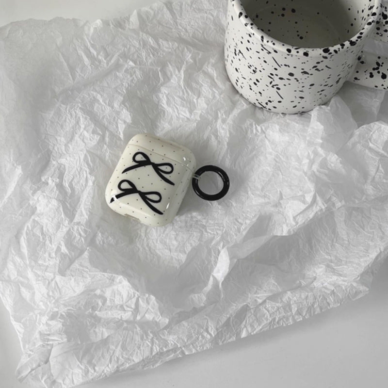 black dot ribbon Airpods case