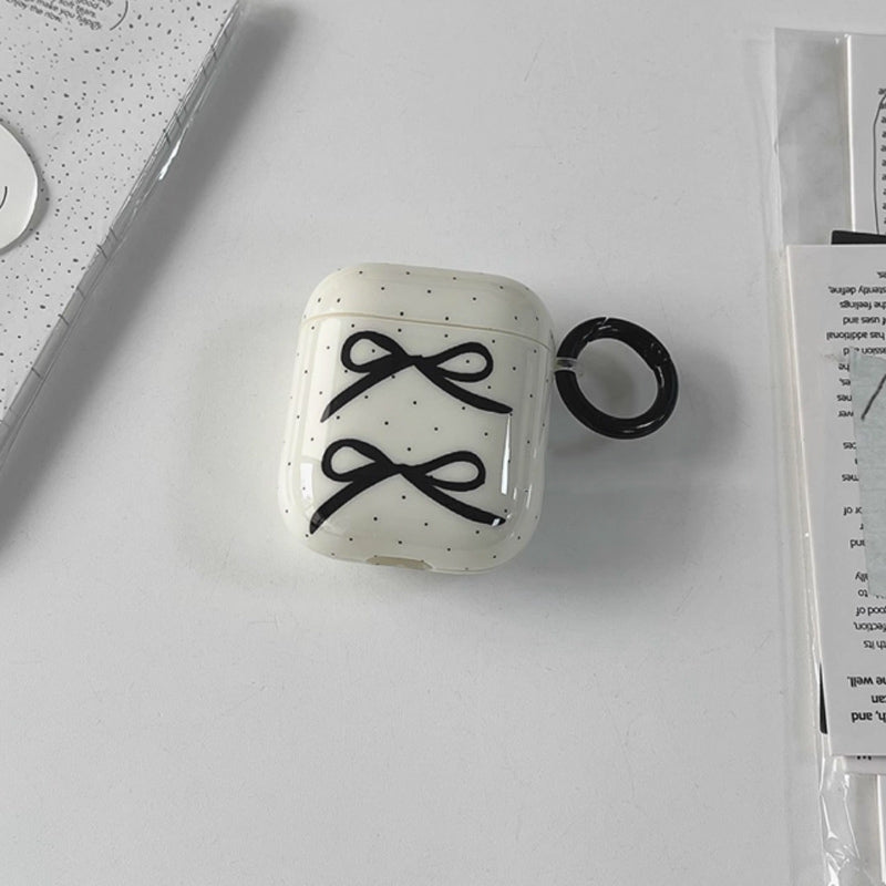 black dot ribbon Airpods case