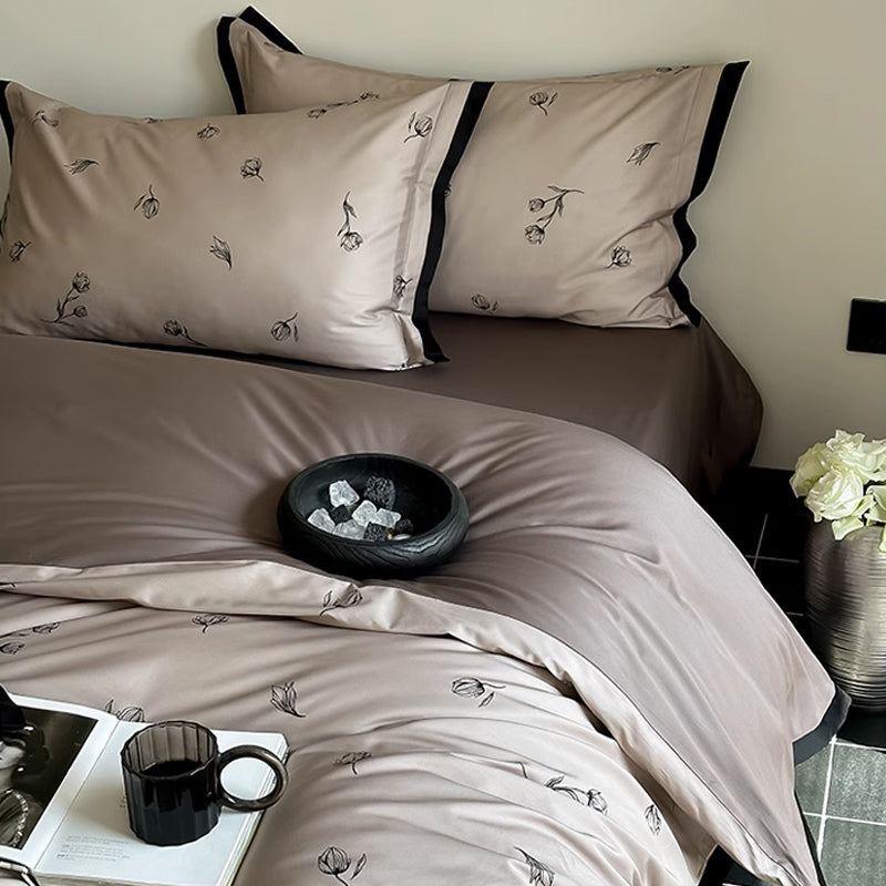 2color luster flower bedlinen set