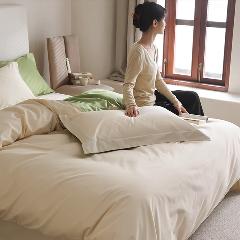 6color simple cotton bedlinen set