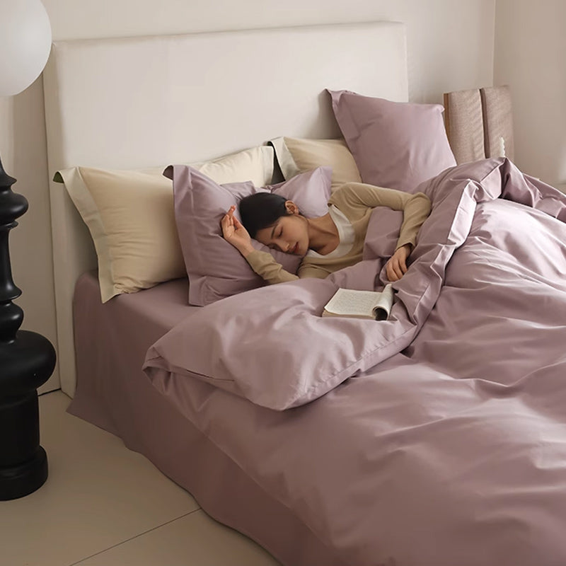6color simple cotton bedlinen set