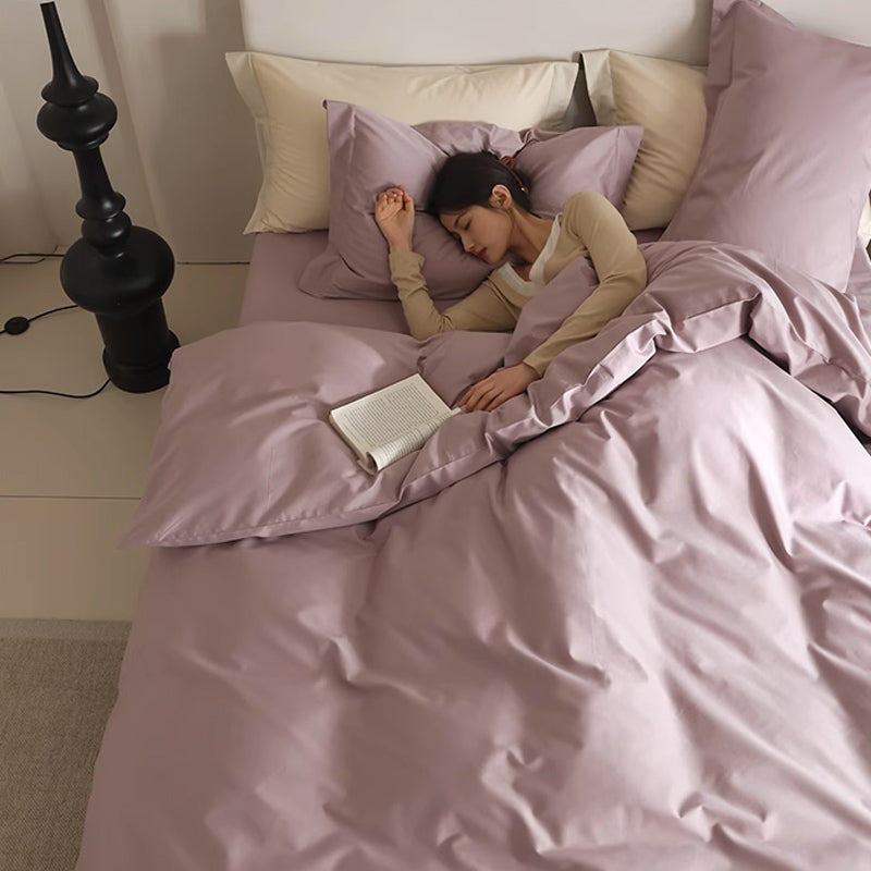 6color simple cotton bedlinen set