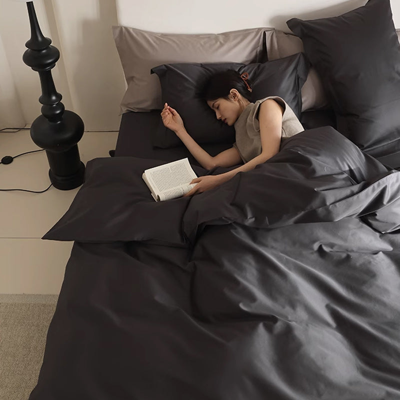 6color simple cotton bedlinen set