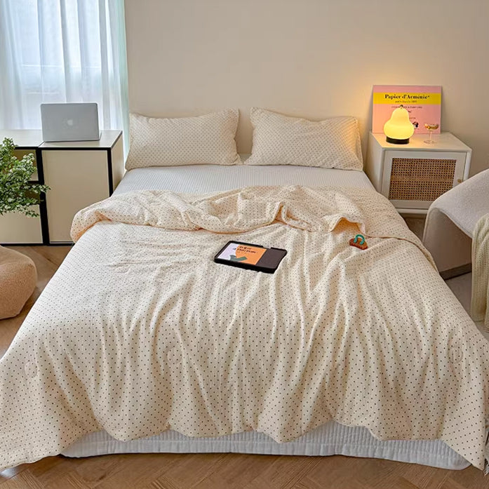 8design cotton gauze quilt & pillow sheets set