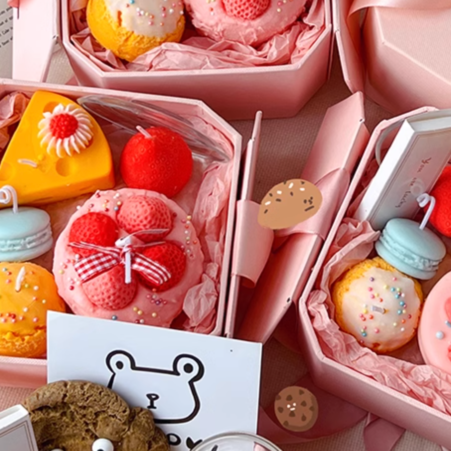 【即納】sweets candle box set