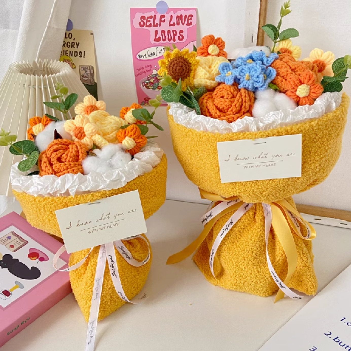 【即納】2color wool flower bouquet