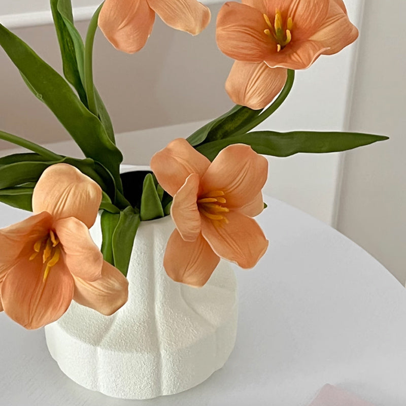 7color flower & retro vase